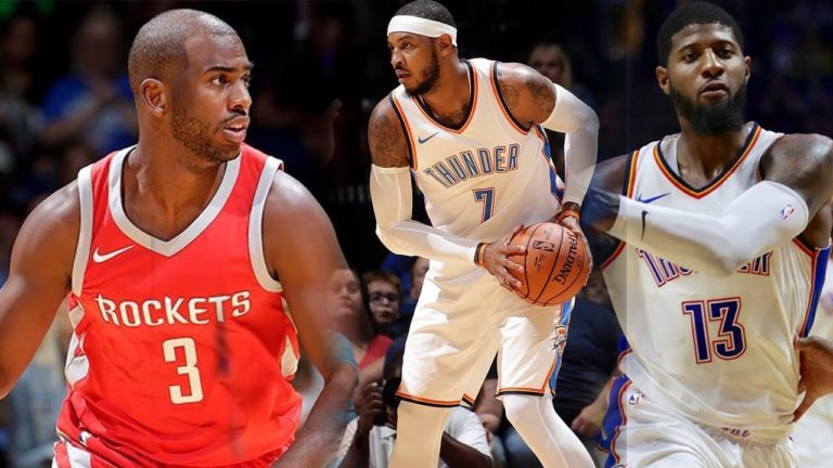 Chris Paul, Paul George, Carmelo Anthony